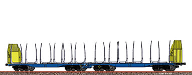 040-50668 - H0 - Flachwagen Sggmmrrs, VI